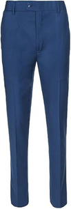Boys Dress Pants Flat-Front - Slim fit Dress Slacks - Blue