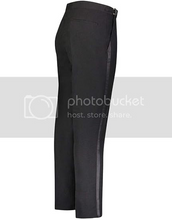 Load image into Gallery viewer, Men&#39;s Tuxedo Pants Side Satin Stripe - Pleated Or Flat Front - Black-slim Fit
