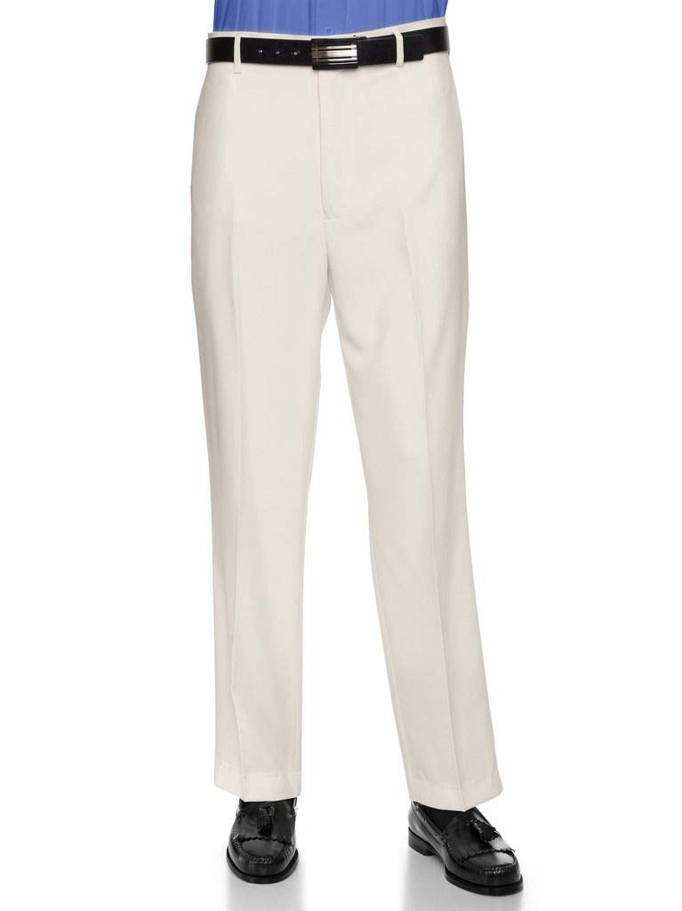 RGM Men’s Modern Fit Flat-Front Tropical-Weight Dress Pants