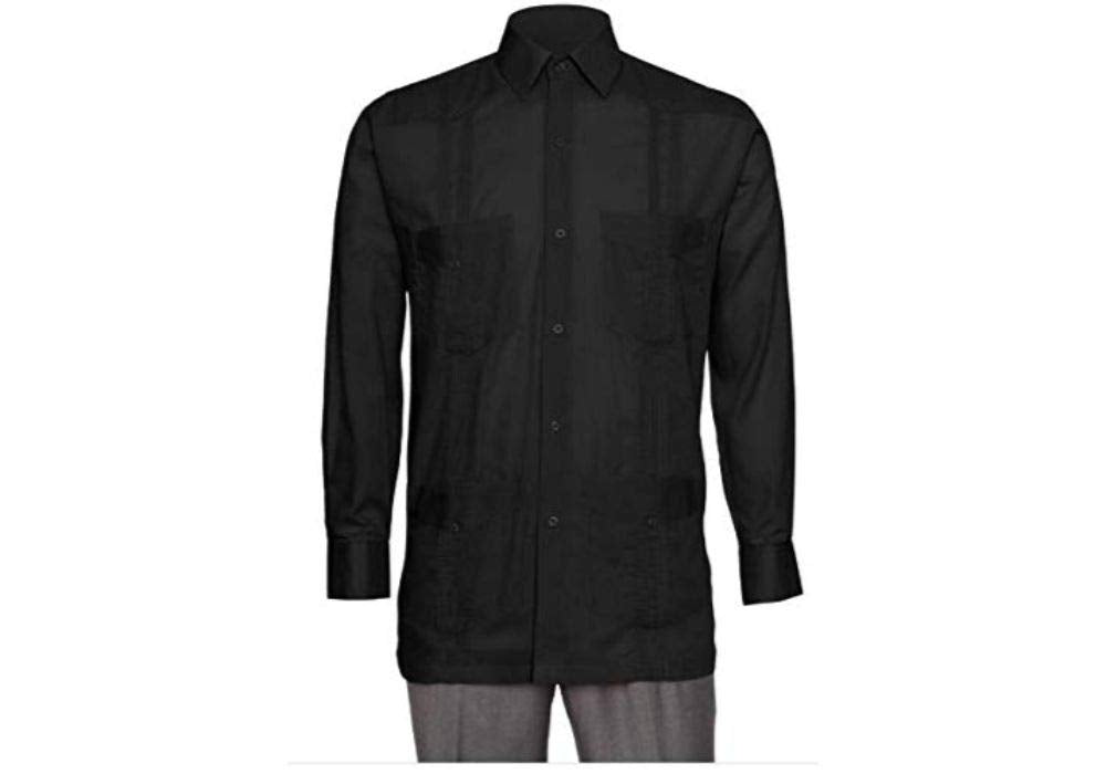 Gentlemen’s Collection Long Sleeve Guayabera Shirt