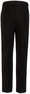Boys Dress Pants Flat-Front - Slim fit Dress Slacks - Husky - Black