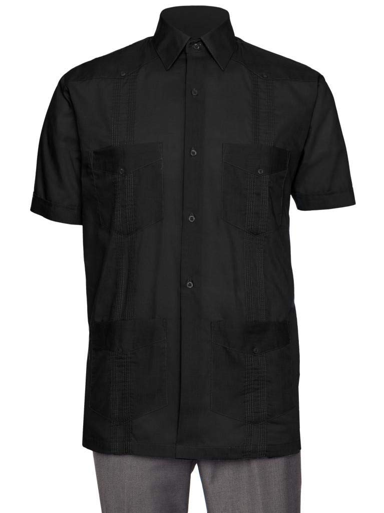 Gentlemen’s Collection Short Sleeve Guayabera Shirt
