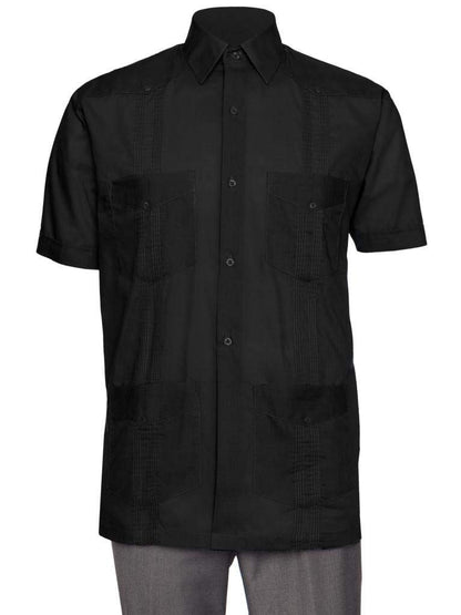 Gentlemen’s Collection Short Sleeve Guayabera Shirt