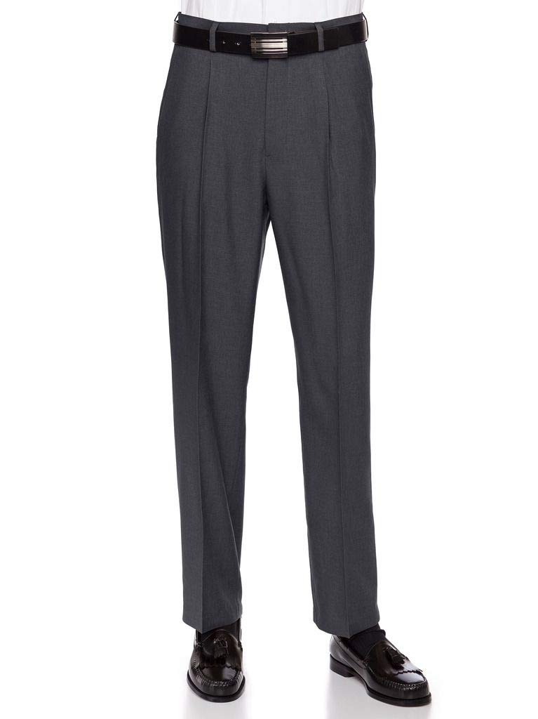 RGM Men’s Pleated Heather Cuffed Dress Pants – PF691