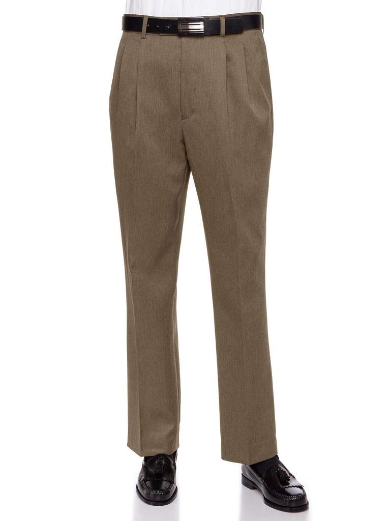 RGM Men’s Pleated Heather Cuffed Dress Pants – PF791