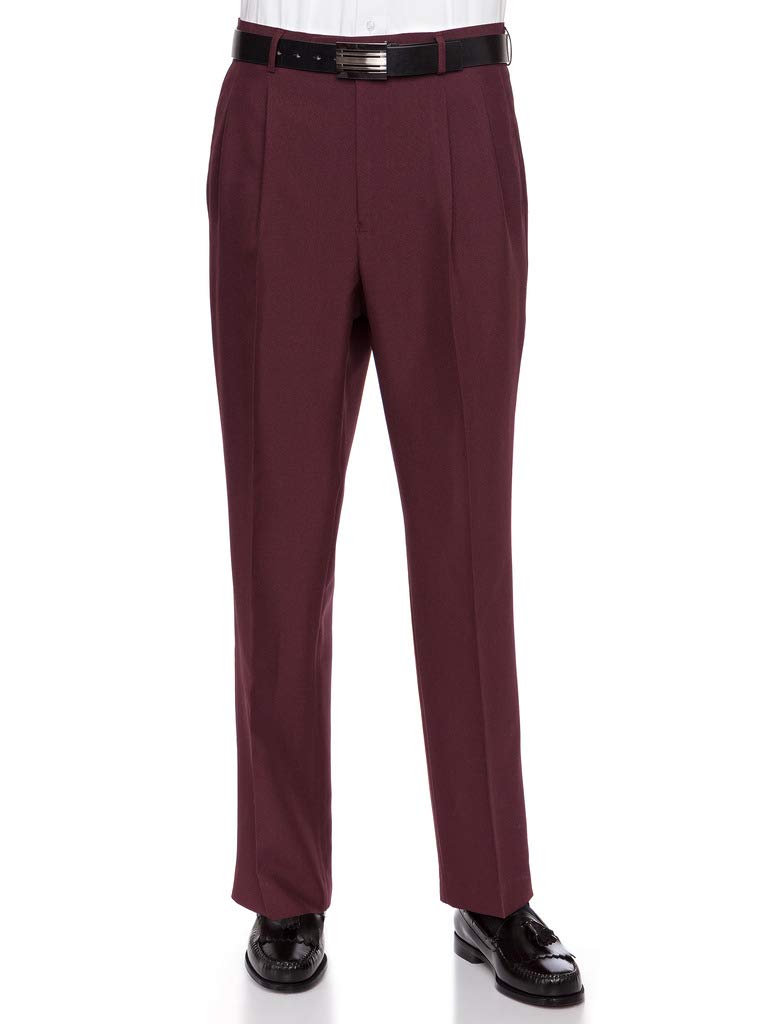 RGM Men’s Pleated-Front Finished-Hem Dress Pants