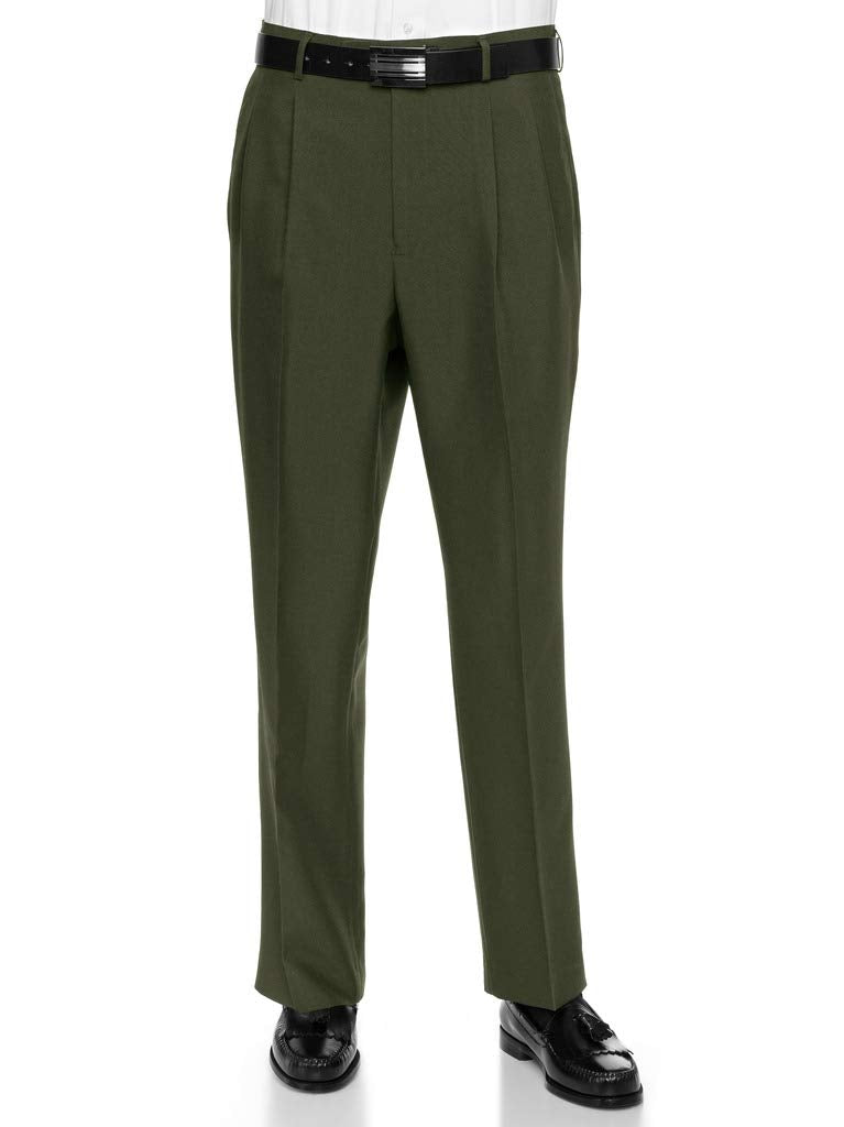RGM Men’s Pleated-Front Finished-Hem Dress Pants