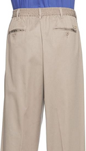 Load image into Gallery viewer, AKA Half Elastic Wrinkle Free Flat Front Men&#39;s Slacks – Relaxed Fit Twill Casual Pant Charcoal 44 Short
