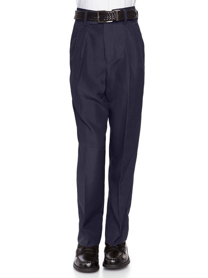 RGM Boys’ Pleated-Front Dacron Dress Pants – Regular & Husky
