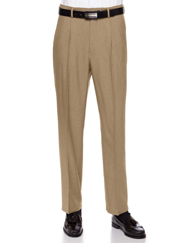 RGM Men’s Pleated Heather Cuffed Dress Pants – PF691