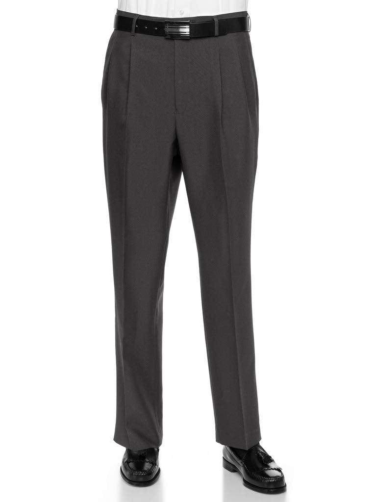 RGM Men’s Pleated-Front Finished-Hem Dress Pants