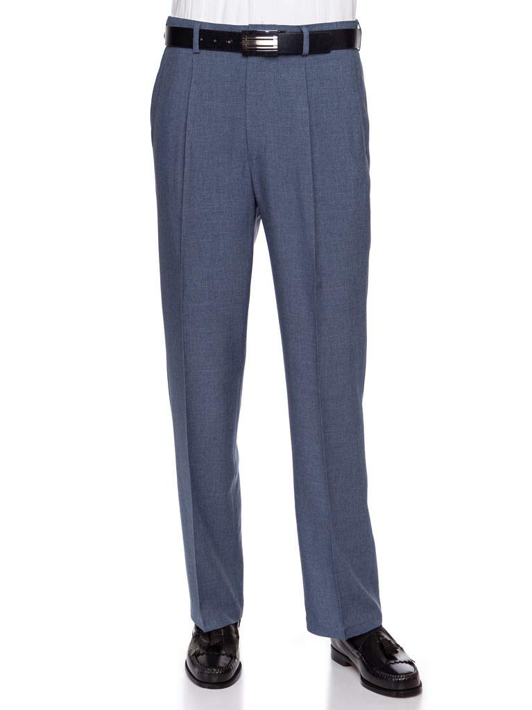 RGM Men’s Pleated Heather Cuffed Dress Pants – PF691