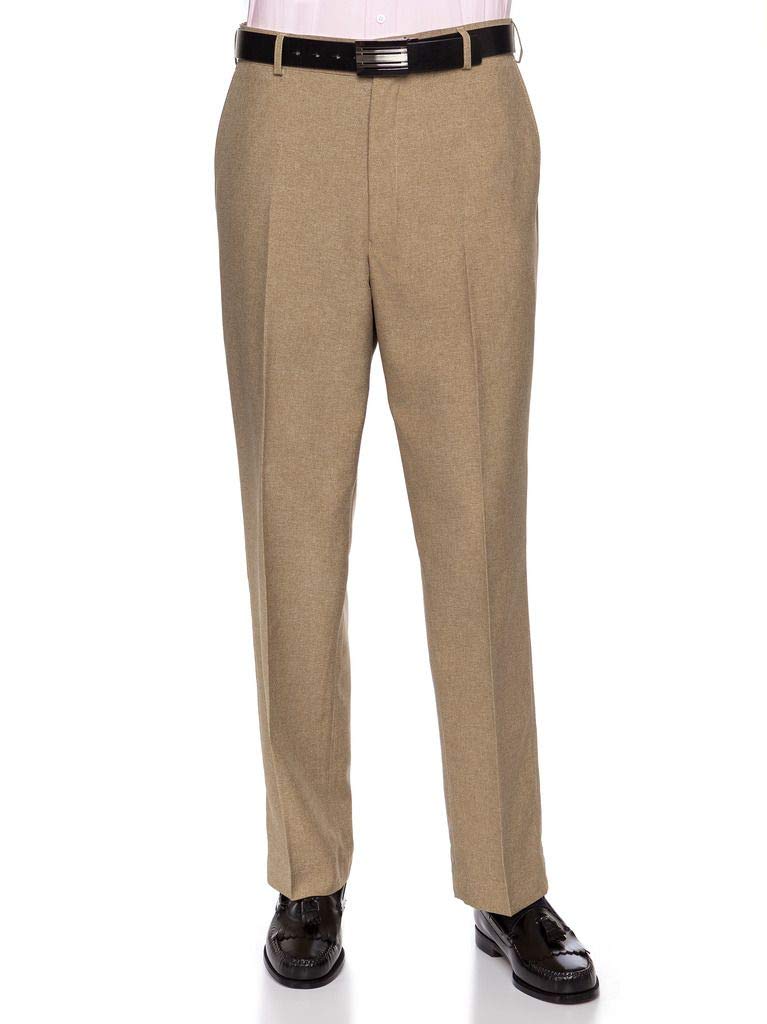 RGM Men’s Flat-Front Heather Dress Pants – HEM-791
