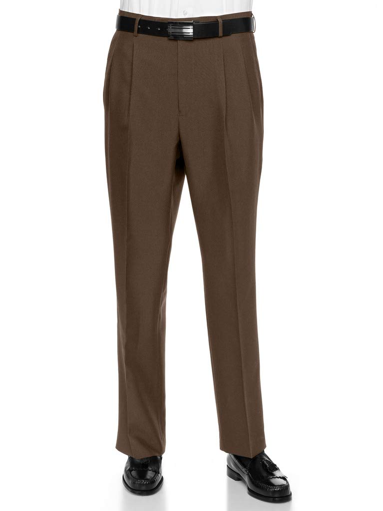 RGM Men’s Pleated-Front Finished-Hem Dress Pants