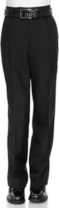 Boys’ Dress Pant with Flat Front Black Slacks, 18