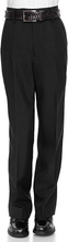 Load image into Gallery viewer, Boys Dress Pants Flat-Front - Slim fit Dress Slacks - Black
