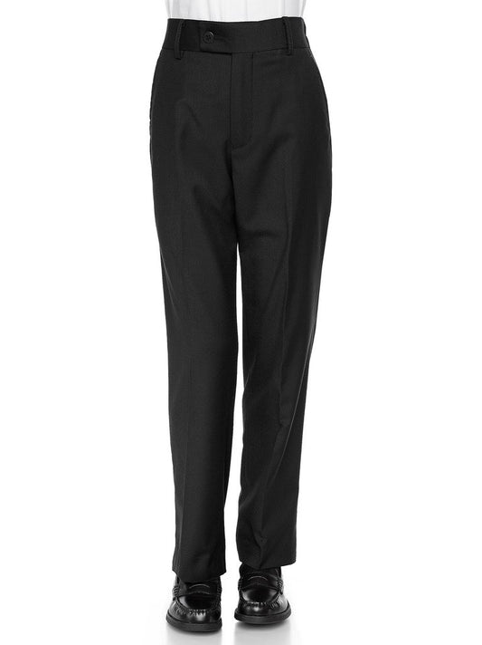 RGM Boys’ Ultra-Skinny Fit Flat-Front Adjustable-Waist Dress Pants