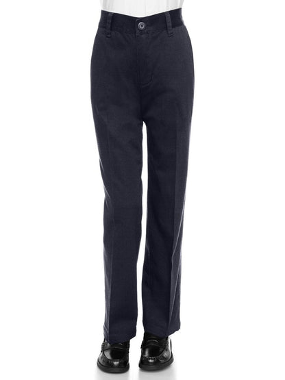 AKA Boys’ Slim Fit Adjustable-Waist Cotton Twill Pants