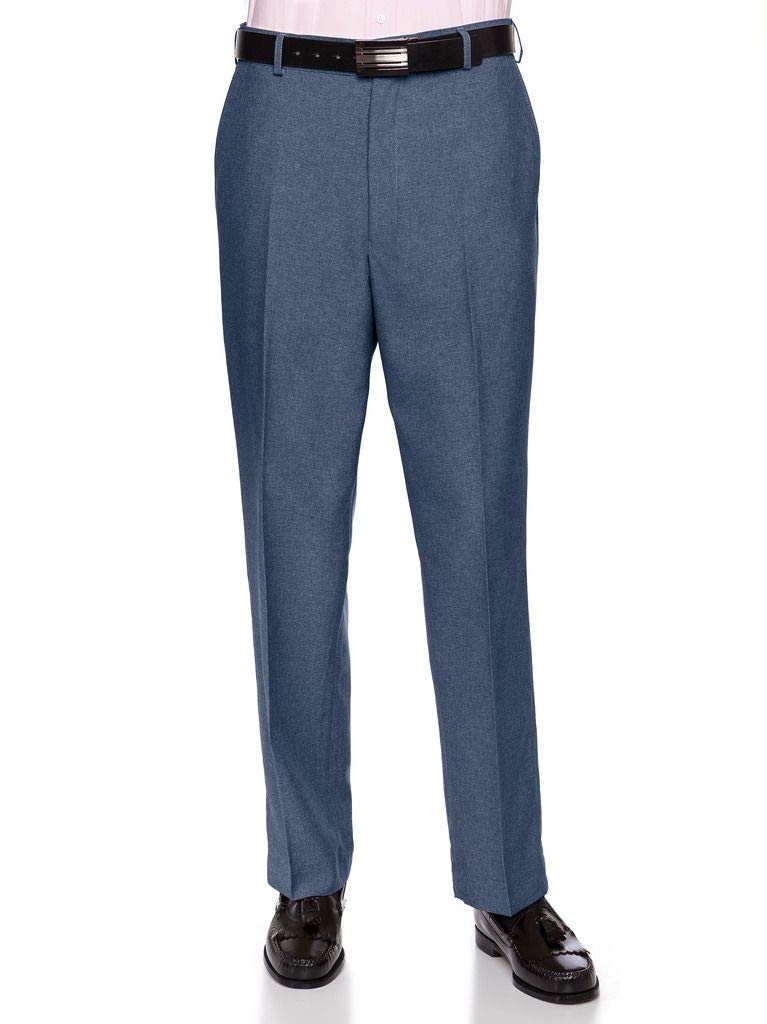 RGM Men’s Flat-Front Heather Dress Pants – HEM-791