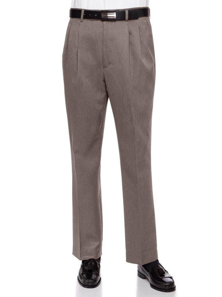 RGM Men’s Pleated Heather Cuffed Dress Pants – PF791