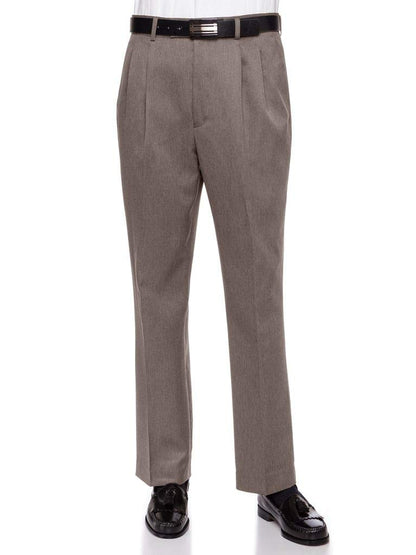 RGM Men’s Pleated Heather Cuffed Dress Pants – PF791