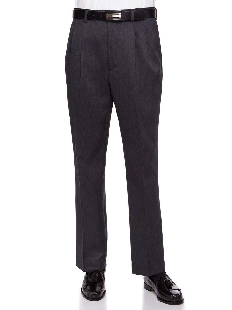 RGM Men’s Pleated Heather Cuffed Dress Pants – PF791