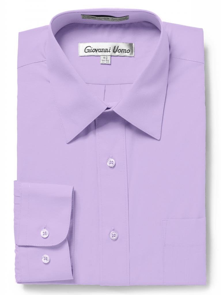 Gentlemen’s Collection Men’s Slim Fit Long Sleeve Dress Shirt