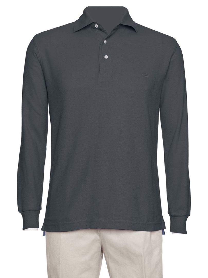 AKA Essentials Men’s Classic Fit Long Sleeve Polo Shirt