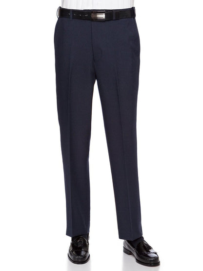 RGM Men’s Flat-Front Expandable-Waist Dacron Dress Pants