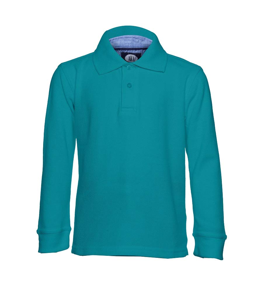 AKA Essentials Boys’ Classic Fit Long Sleeve Polo Shirt