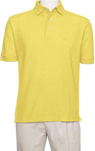 Load image into Gallery viewer, AKA Men&#39;s Solid Polo Shirt Classic Fit - Pique Chambray Collar Comfortable Quality - Dark Yellow
