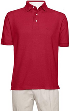 Load image into Gallery viewer, AKA Men&#39;s Solid Polo Shirt Classic Fit - Pique Chambray Collar Comfortable Quality - Red

