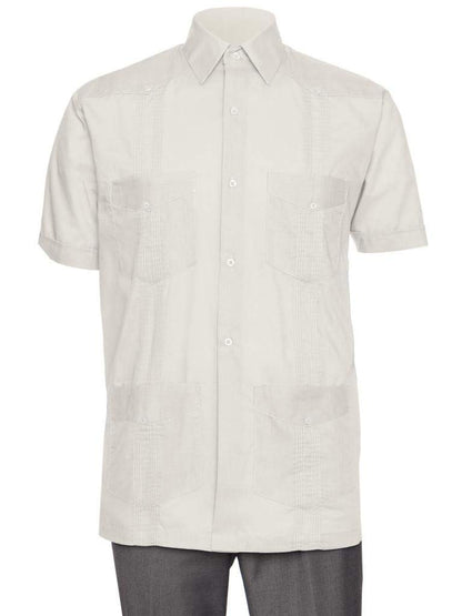 Gentlemen’s Collection Short Sleeve Guayabera Shirt