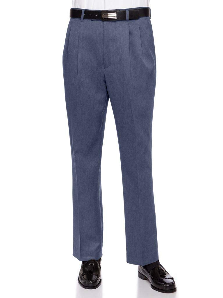 RGM Men’s Pleated Heather Cuffed Dress Pants – PF791