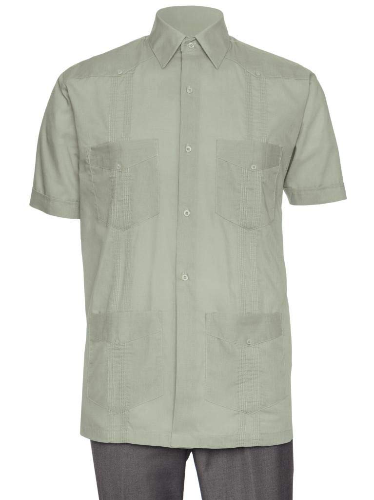 Gentlemen’s Collection Short Sleeve Guayabera Shirt