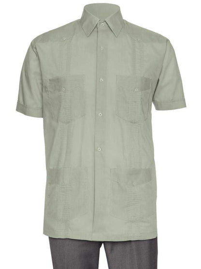 Gentlemen’s Collection Short Sleeve Guayabera Shirt