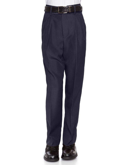 RGM Boys’ Pleated-Front Dacron Dress Pants – Regular & Husky