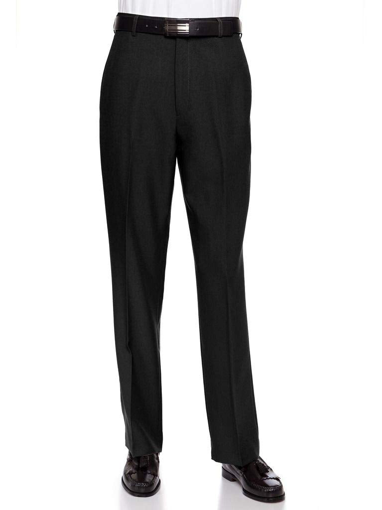 RGM Men’s Modern Fit Flat-Front Tropical-Weight Dress Pants