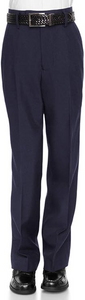 Boys’ Dress Pant with Flat Front Navy Slacks, 6