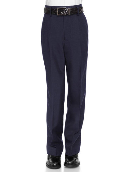 RGM Boys’ Slim Fit Flat-Front Dacron Dress Pants – Regular & Husky