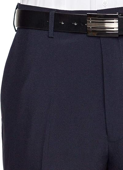 Men's Flat Front Dress Pant Modern Fit - Perfect for Every Day! - Navy