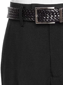 Boys’ Dress Pant with Flat Front Brown Slacks, 7