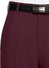 Load image into Gallery viewer, Men&#39;s Flat Front Dress Pant Modern Fit - Perfect for Every Day! - Burgundy
