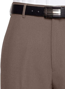 Men's Flat Front Dress Pant Modern Fit - Perfect for Every Day! - Taupe