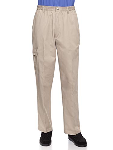 AKA Essentials Men’s Full Elastic Waist Twill Pants