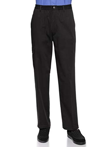 AKA Essentials Men’s Full Elastic Waist Twill Pants