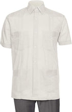 Load image into Gallery viewer, Boys Short Sleeve Linen Look Guayabera Shirt

