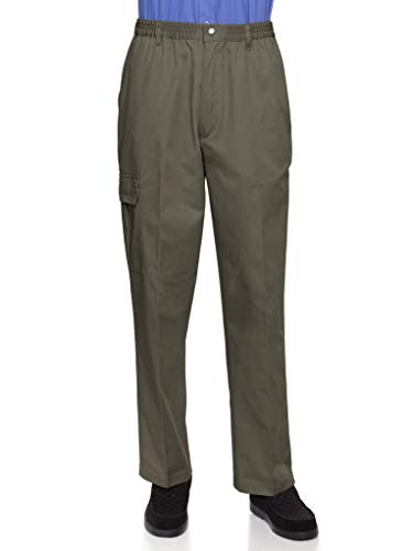 AKA Essentials Men’s Full Elastic Waist Twill Pants