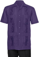 Mens Embroidered Guayabera Shirt