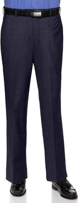 RGM Mens Slim fit Dress Pants Flat-Front - Modern Formal Business Wrinkle Free No Iron - Large Sizes